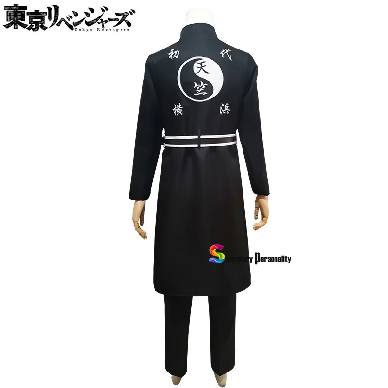 Anime Tokyo Revengers Cosplay Costume Manjiro Sano Black Uniform Ken Ryuguji Takemichi Hanagaki Tokyo Manji Gang Cloak Outfits