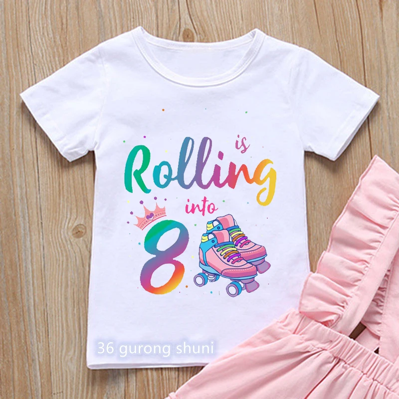 T-Shirt For Boys/Girls Cool Skates Graphics 3 To 12 Years Old Birthday  Gifts Clothing Fashion Harajuku Boys/Girls Tshirt Tops