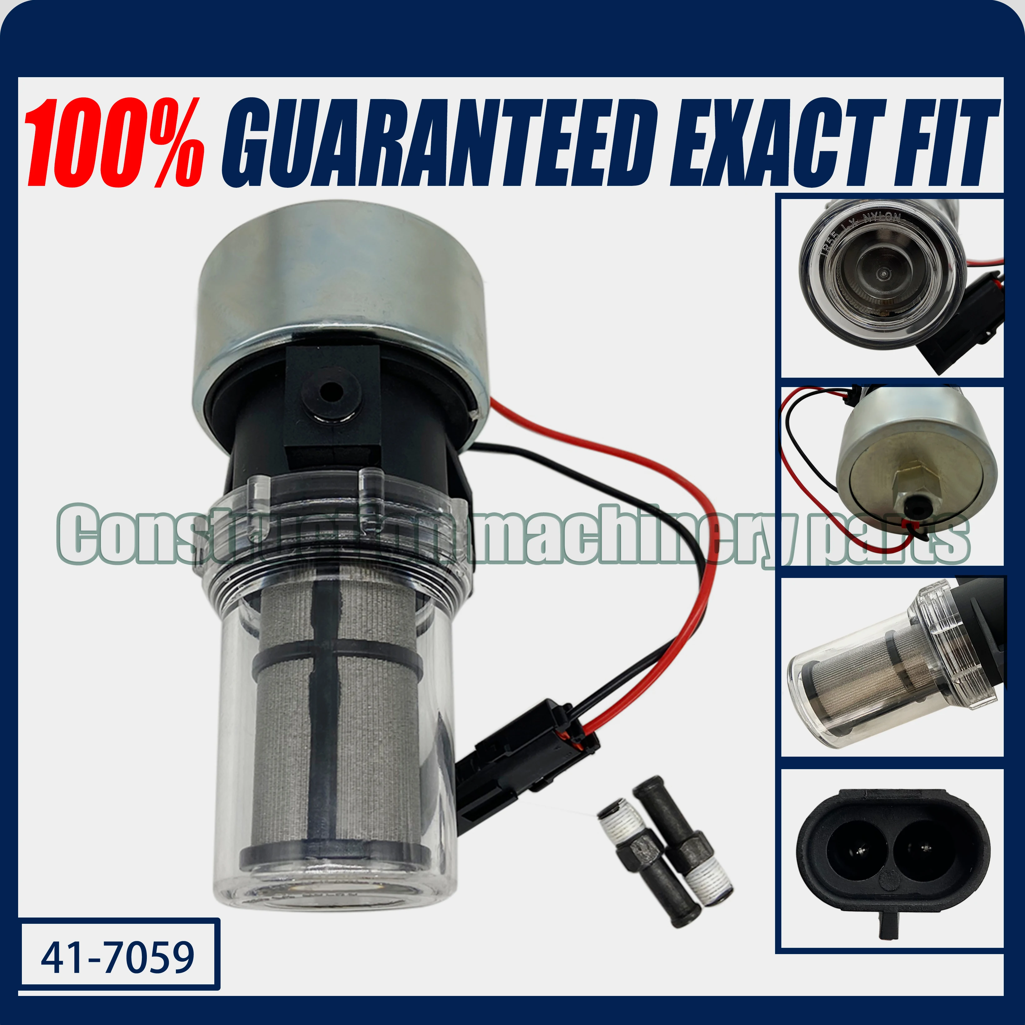 

41-7059 417059 Electric Filter Fuel Pump For Thermo King MD/KD/RD/TS/URD/XDS/TD/LND Carrier 30-01108-03 300110803