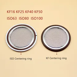 ISO63 ISO80 ISO100 Edelstahl 304 Vakuum Plat Bildschirm Halterung Filter Halterung Net mit Aluminium Äußere Ring für Rohr Tri clamp