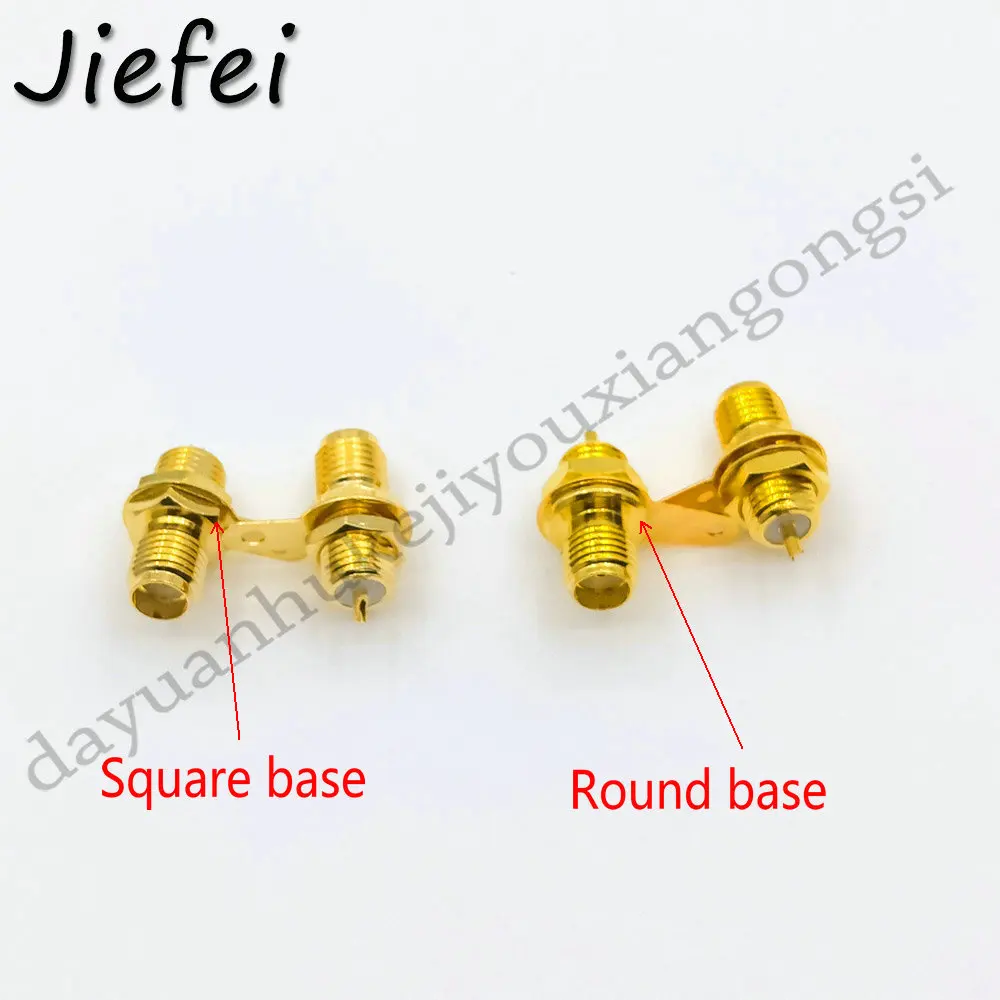 Conector de Adaptador rf Banhado a Ouro Conector de Painel Fêmea Sma com Maçaneta e Porca 100 a 500 Peças