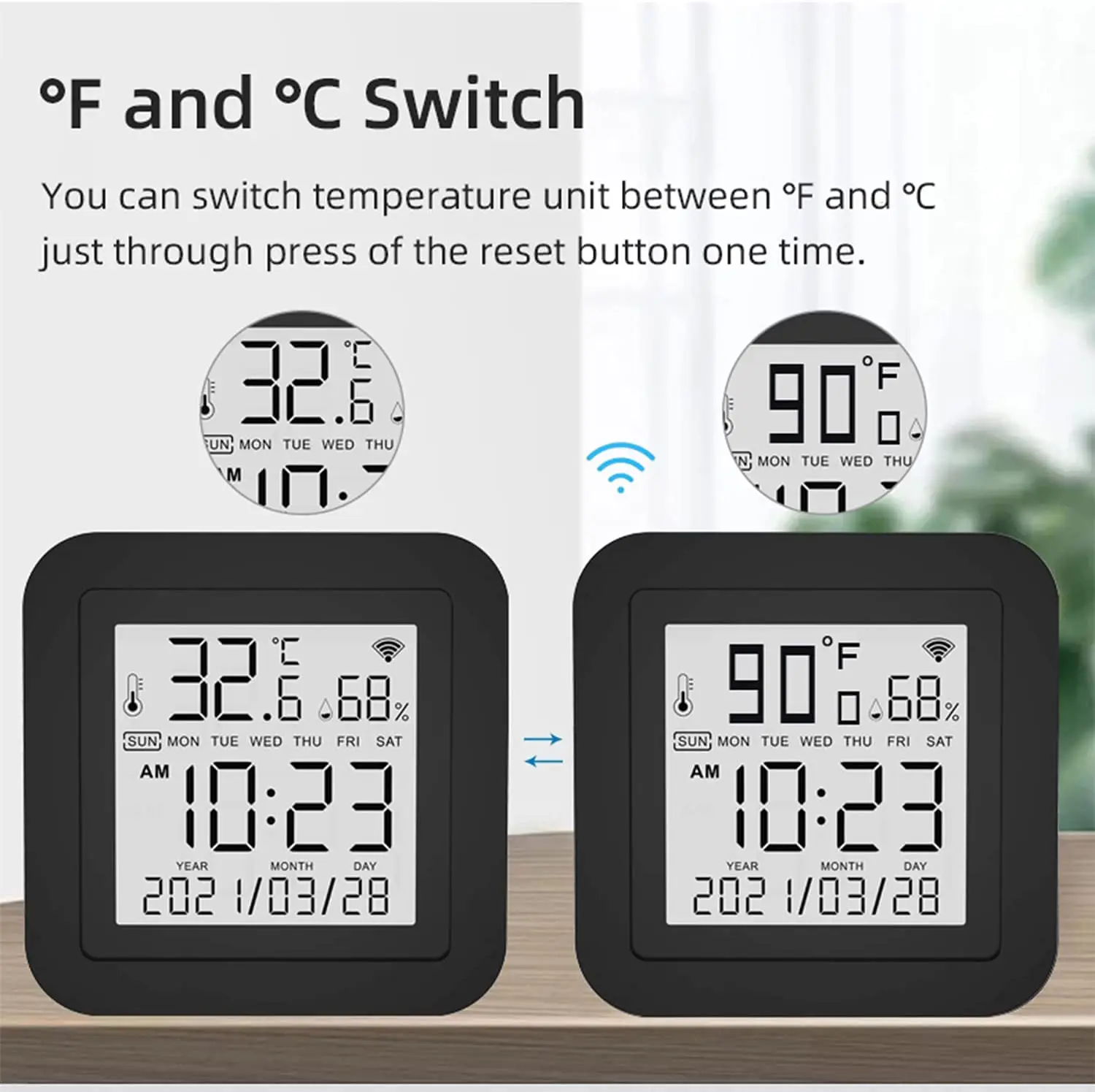 IR REMOT CONTROL Tuya Temperature Humidity Sensor Date Display Alexa Go Remote Smart Air Conditioner Controller Wifi