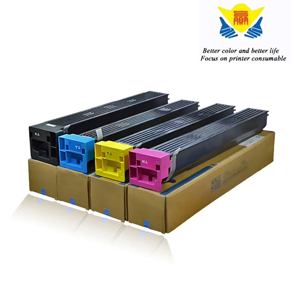 JIANYINGCHEN compatible color toner cartridge TN711 for konicas minolta Bizhub BH754e BH654e laser printer copier(4pcs/lot)