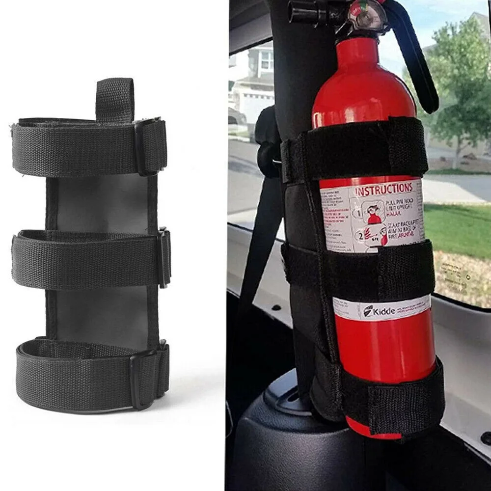 

Fire Extinguisher Fixed Belt Car for Jeep Wrangler CJ YJ TJ LJ JK JKU JL JLU Roll Bar Fire Extinguisher Holder