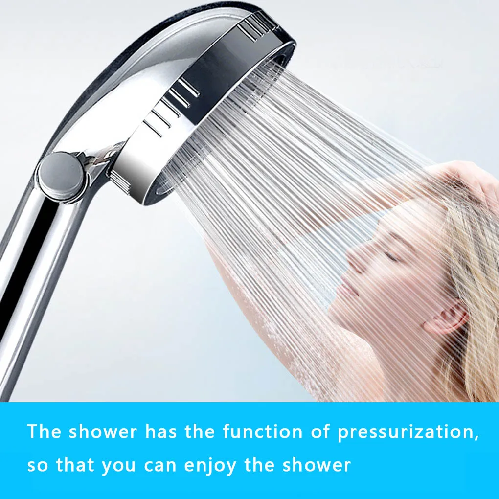 Bath Shower Universal Portable Handshower High Pressure Rain Shower Head Accessories For Bathroom Water Saving Adjustable Nozzle