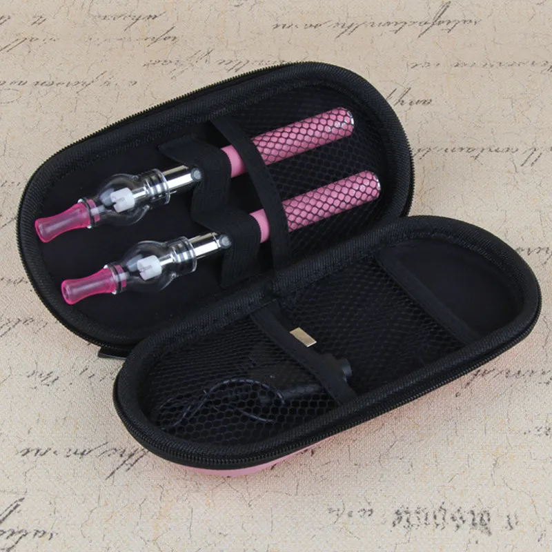 eGo Double Wax Pen Kits E Cigarettes with eGo Battery Glass Globe Concentrate Atomizer Herbal Vapor Dry Herb Vape Pen Kit