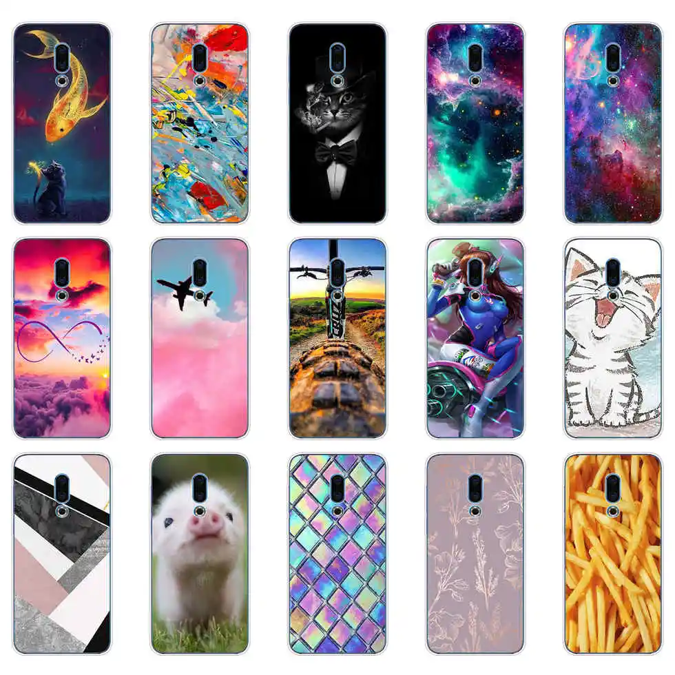 For Meizu 16th Case 6.0'' Silicone Soft TPU phone For Meizu 16th Case Cover back cover bumper protective coque shell