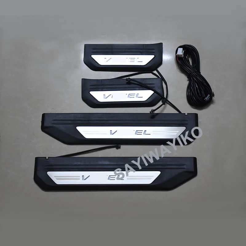 car styling Fit For Honda HRV HR-V Vezel 2014 2015 2016 Stainless Steel Scuff Plate Door Sill Guards Thresholds Cover Trims 4Pcs