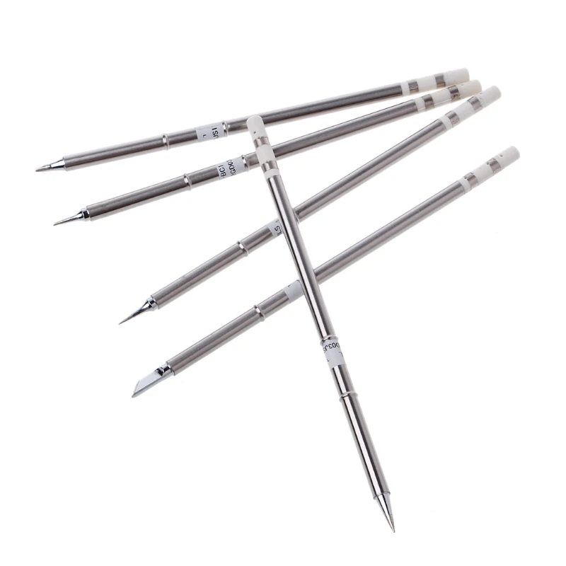 5 قطعة/المجموعة T12 سلسلة اللحيم الحديد نصائح ل Hakko FX951 BAKON 950D لحام محطة بالتنقيط تلميح ل سبيكة لحام