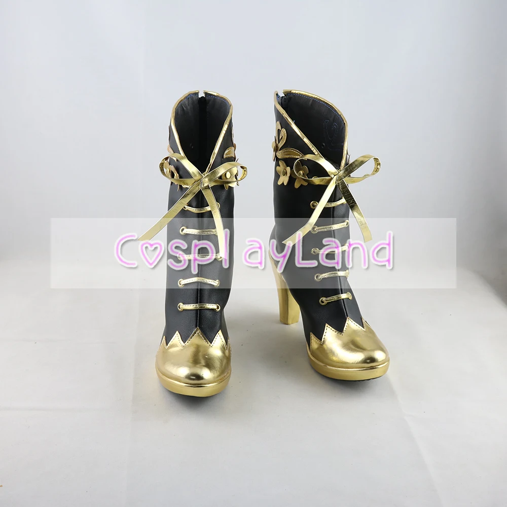 Villains Academy Adventure Game Land of Pyroxene Pomefiore Vil Schoenheit Cosplay Heels Heel Shoes Boots Men Shoes Costume