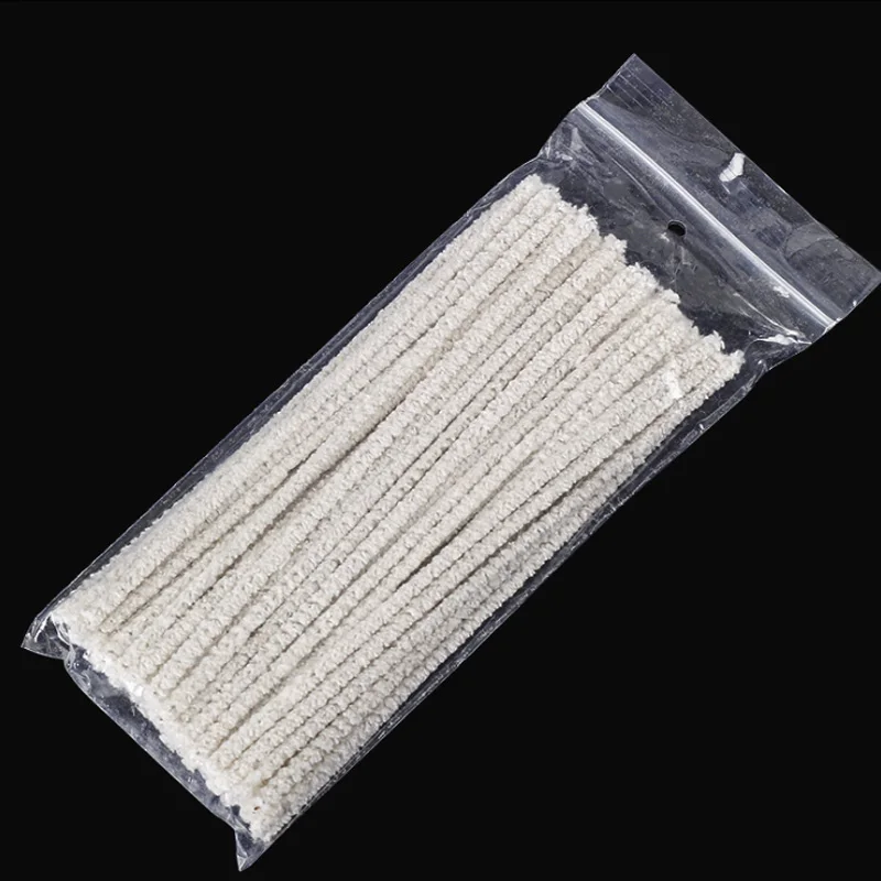 50Pcs Pipe cleaning rods 15cm Cotton Sliver Tobacco Pipe Cigarette Holder Special Cleaning Tools