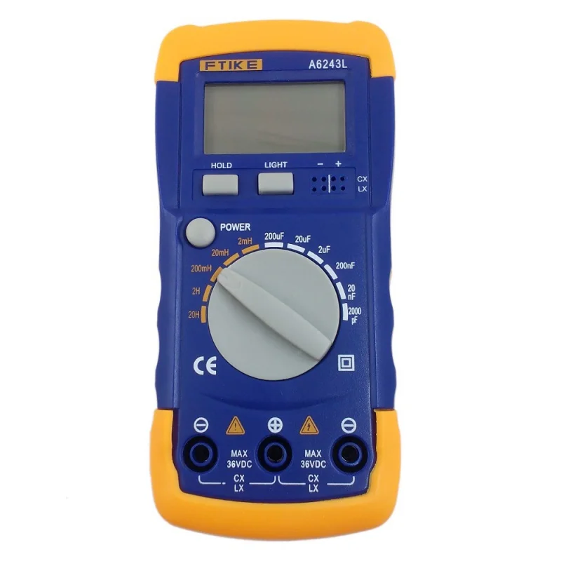 Multimeter A6243L 3 1/2 Capacitor Meter Inductor LC Meter 2nF-200uF & 2mH-20H Compatible Tester