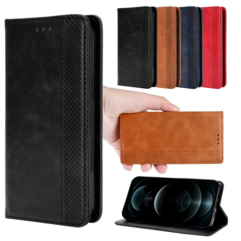 Blue Luxury European and American Style Leather Wallet Case For SONY Xperia 1 5 8 10 III LITE  Ultra Case with Card Slots