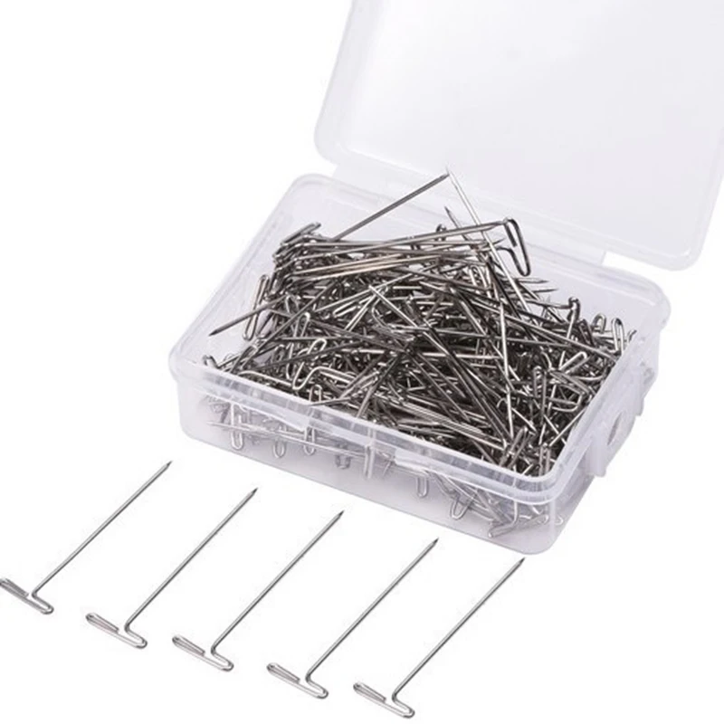 50-200Pcs Sewing Needles T-needle 27/32/38/45/51/53mm Making Mold Wigs Fixed Gifts For Women