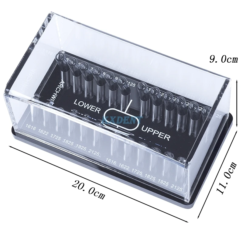 Dental Arch wires Case Orthodontic Round/Rectangular Dental Acrylic Organizer Holder Dentistry lab Tools Holder