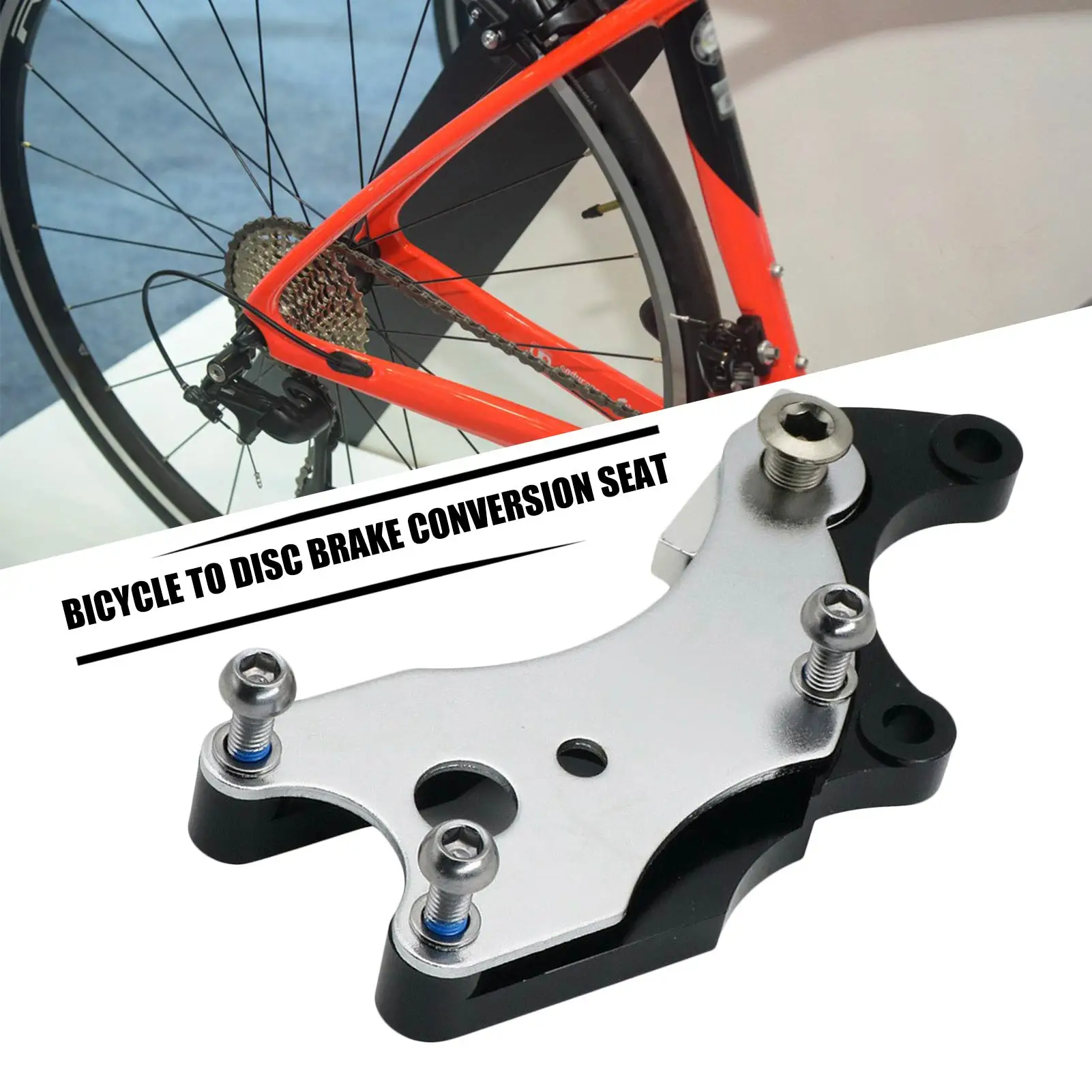 Bicycle No Disc Frame Mount Disc Brake Conversion Adapter MTB Road Bike Disc Brake Conversion Seat For Cycling Bike Part