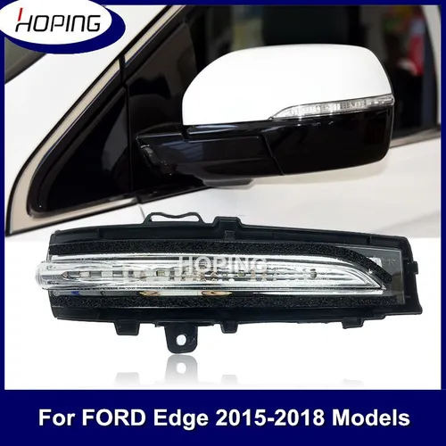 Esperando la lámpara del espejo retrovisor Exterior para Ford Edge 2015 2016 2017 2018 luz de señal de giro del espejo lateral