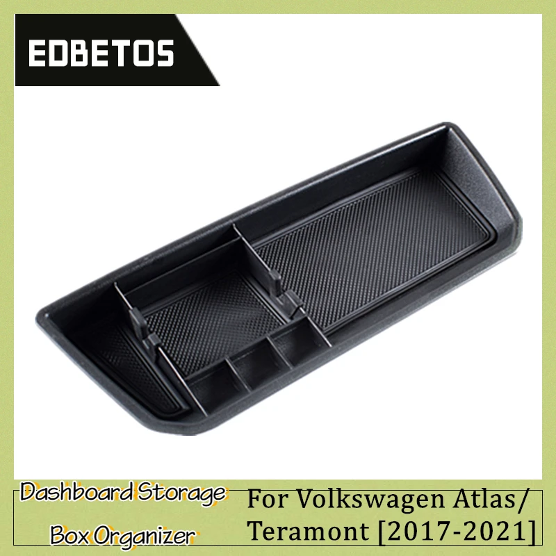 Car Interior Dashboard Storage Box Tray Phone Holder Center Console Console Tidying For Volkswagen VW Atlas / Teramont 2018-2023