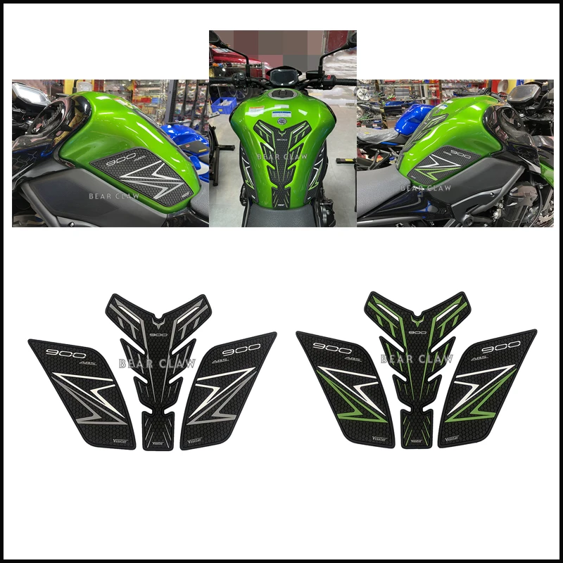 

For Kawasaki Z900 17-20 Motorcycle Tank Traction Pad Side Gas Knee Grip Protector Anti slip sticker with a super strong 3M adhe