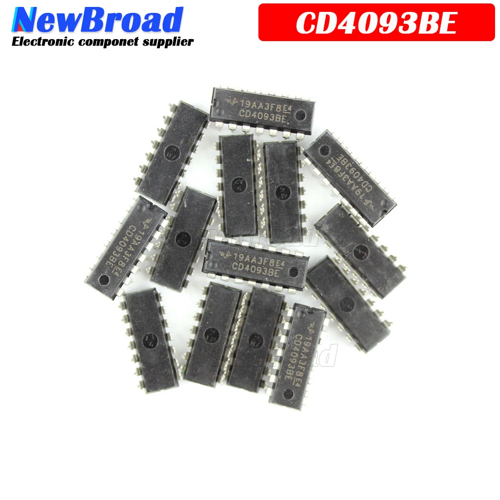 10PCS CD4093BE HCF4093BE DIP14 CD4093 DIP 4093 DIP-14 4093BE new and original IC