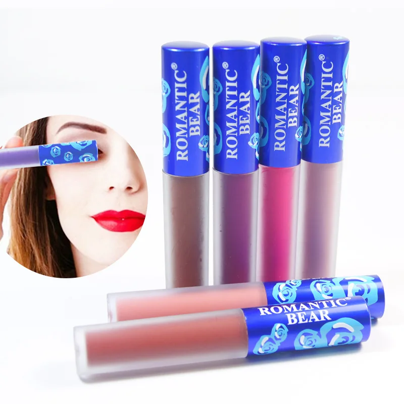 12 Color Matte Liquid Lipstick Waterproof Make Up Long Lasting Purple Pink Red Lip Gloss Nude Mate Lips Stick Liquid Make Up