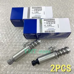 Atuador da posição do Camshaft da entrada & do escape, solenóides para Buick, Chevrolet, GMC, OE #, 12655420, 12655421, 12628347, 12578517, 2 PCes