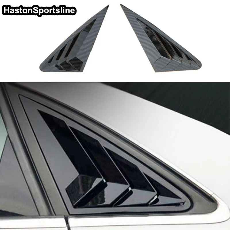 A4 B9 Auto Car Rear Side Window Air Vent intake Decoration Trims For Audi A4 S4 Sline 4Door Sedan 2016~2019