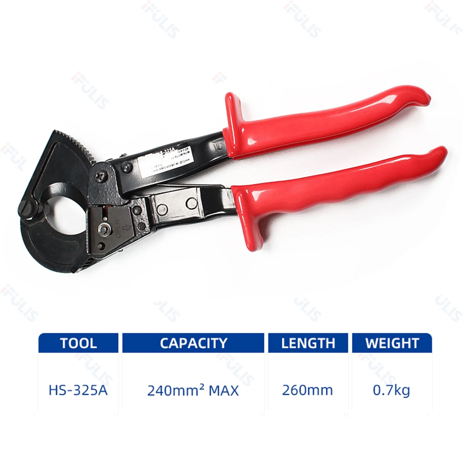 HS-520A 400mm ratratcheting cortador de cabo eletricista friso alicate scissor usado para cortar grandes fios alemanha design cortador de fio