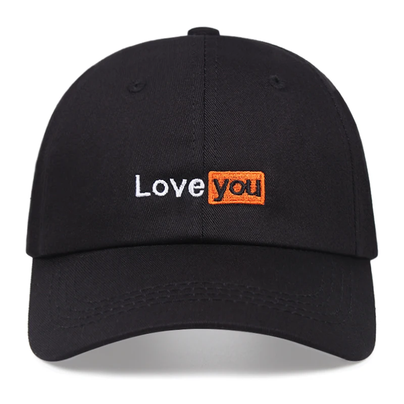 2021 New LOVE YOU Baseball Cap Four Seasons Outdoor Sun Cap Cotton Snapback Women Men Embroidery Dad Hat