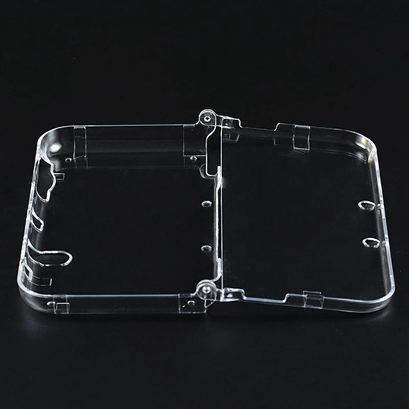 Capa de cristal rígido de alta qualidade, capa transparente para console 3ds xl/ll, capa protetora antiarranhões e poeira