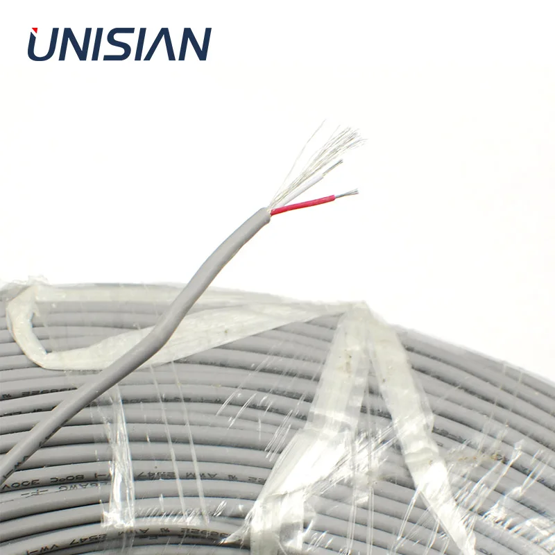 UNISIAN głośnik kabel przedłużający 2*0.3mm 2 pin Audio rdzeń ekranowane przewody dla domu/samochód/Stereo system Audio