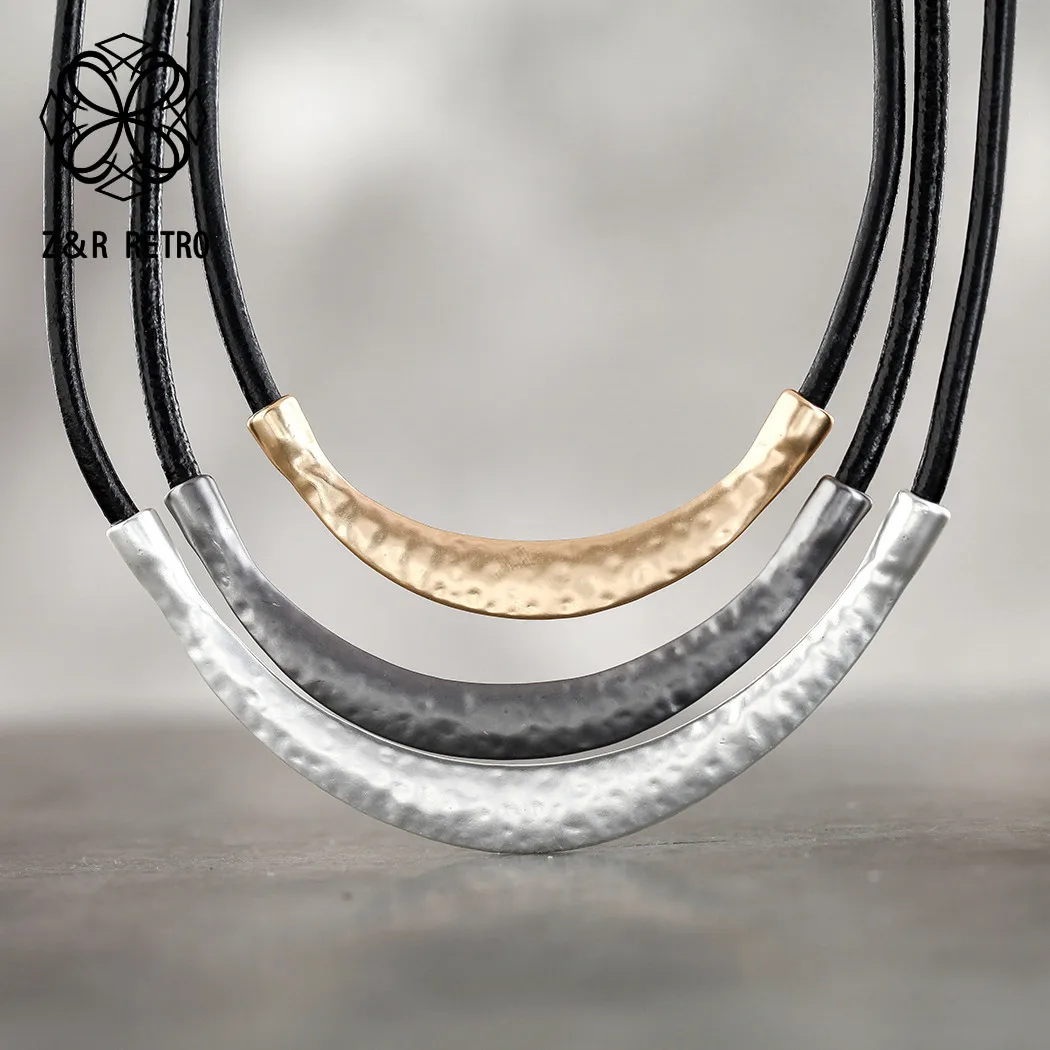 Collares de aleación gótica Vintage, cadena colorida para mujer, collar Simple hecho a mano, joyería de moda, nuevo en collar, accesorios para mujer