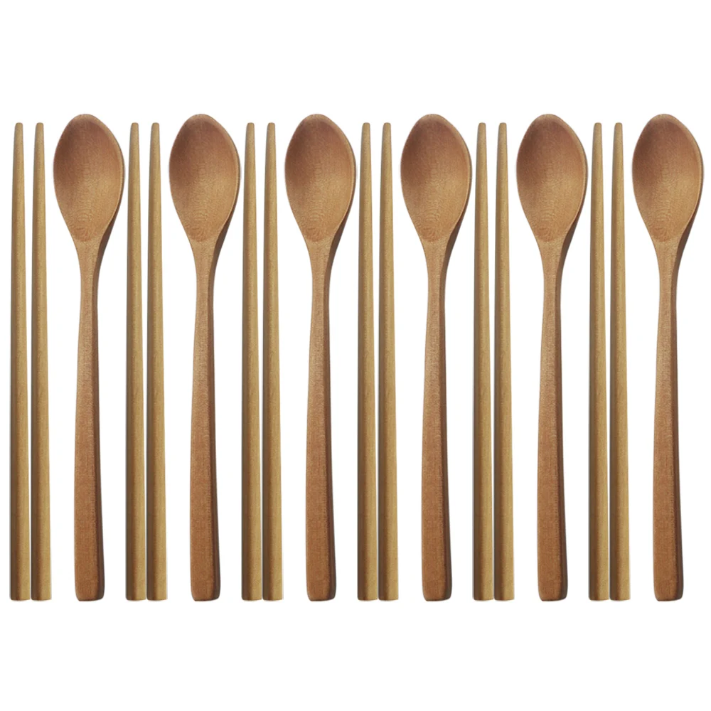 

6 человек, Плетеный абажур из натурального дерева в Корейском стиле ложки с длинной ручкой ложки ложка ручной работы палочки дозирующая детская ложка для столовые ложки посуда дерево набор посуды