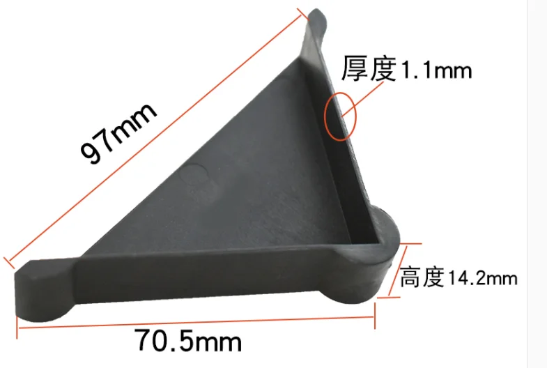 200Pcs/Lot Black Plastic Shape Triple Corner Tile Marble Sheet Panel Glass Corner Protector Cushion Packing