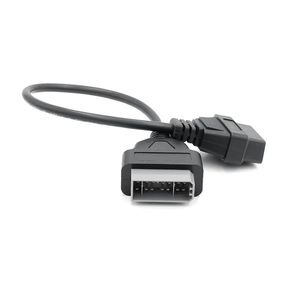 For Nissan 14 Pin 14Pin Male Cable To OBD OBD2 OBDII DLC 16 Pin 16Pin Female Connector Car Diagnostic Adapter Converter Cable