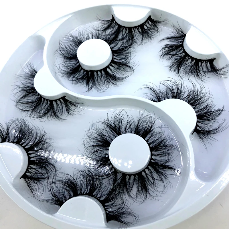 Newest design 5 pairs natural false eyelashes fake lashes long makeup 3d mink lashes eyelash extension mink eyelashes for beauty