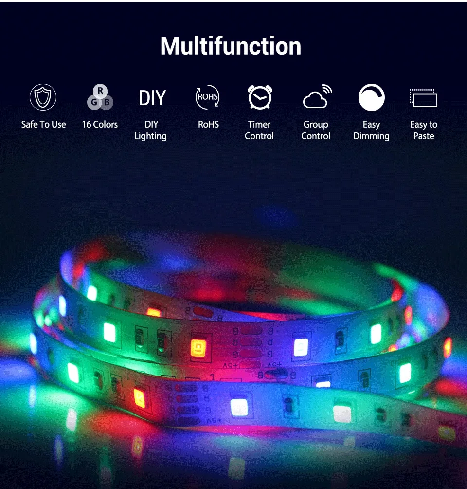 3AA Battery Power 5V RGB Led Strip Light 2835 SMD 1M 2M 3M 4M 5M 50cm Flexible Lighting Ribbon Tape Warm White Strip Backlight