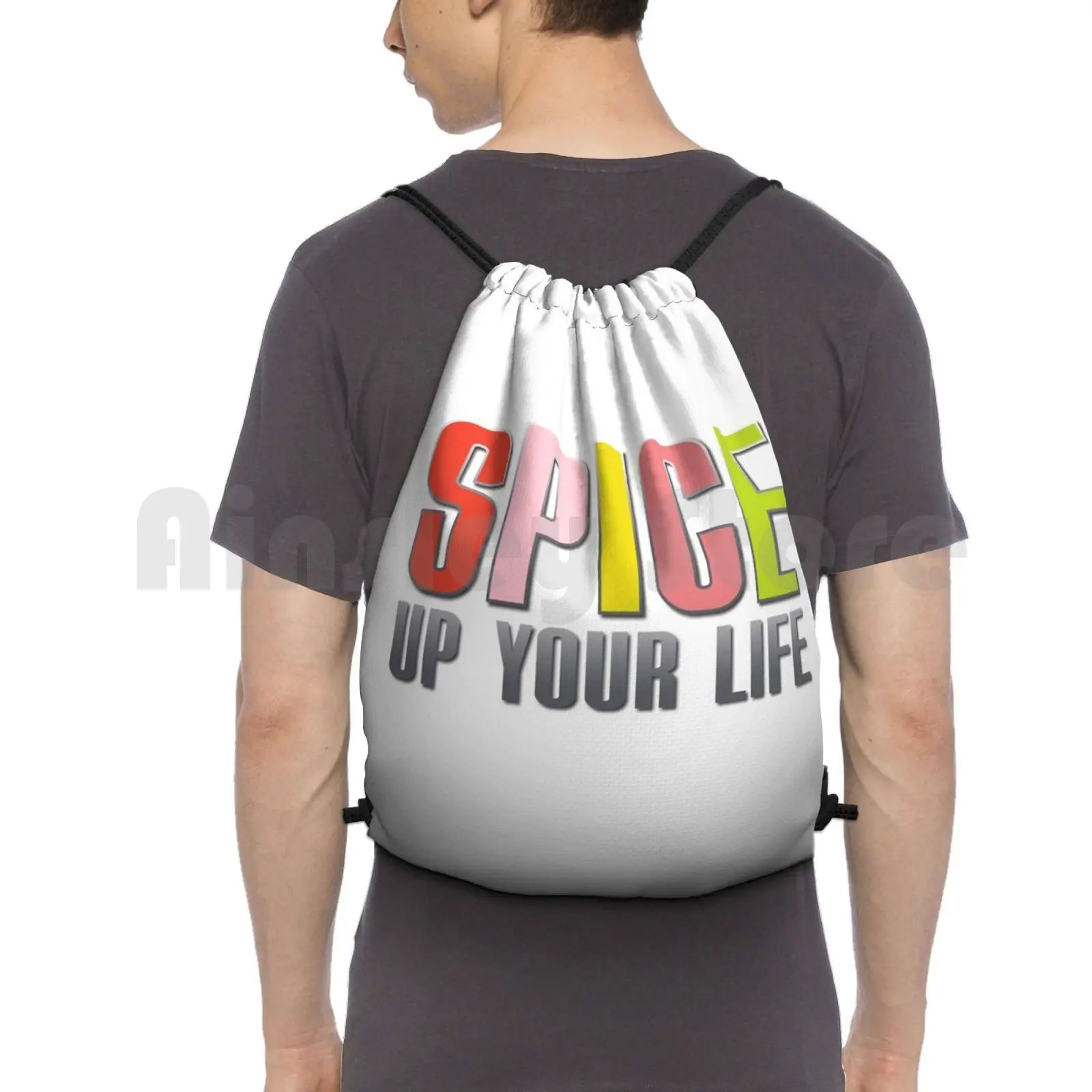 

Spice Up Your Life 90s Pop Backpack Drawstring Bag Riding Climbing Gym Bag Spice Up Your Life 90s Pop 90s Pop Girl Band