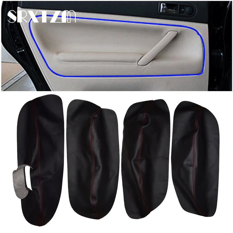 LHD RHD For Volkswagen Passat B5 1998 1999 2000 2001 2002 2003 2004 2005 2006 Car Door Armrest Panel Trim Cover Car Sticker