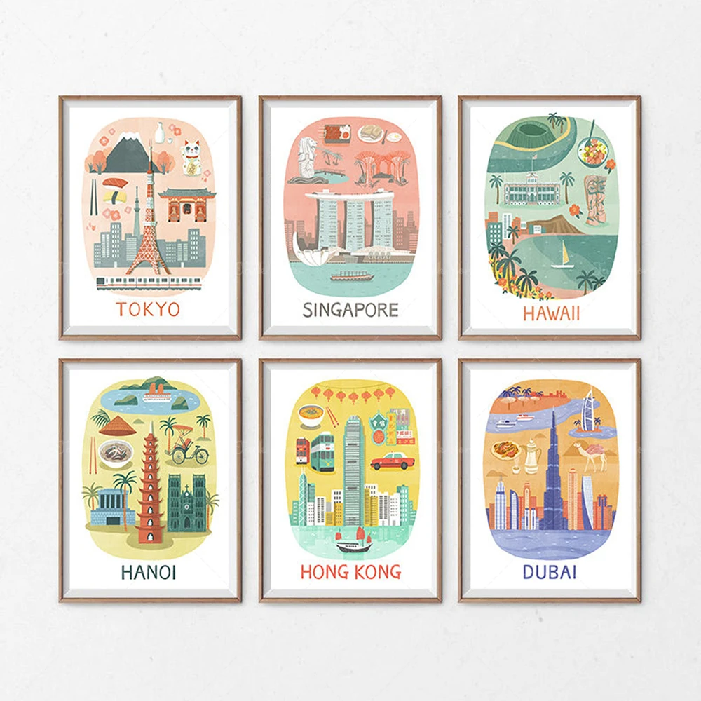 

Художественная карта городов Азии Jack York