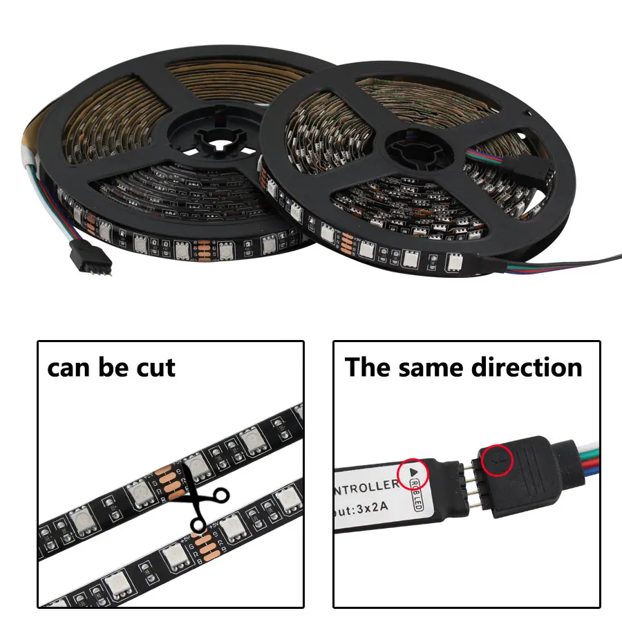 5V LED Strip Light USB RGB 5050 TV Backlight Waterproof 1M-5M RGB LED Tape DC 5 V Volt strip light 44key Remote Control Amblight