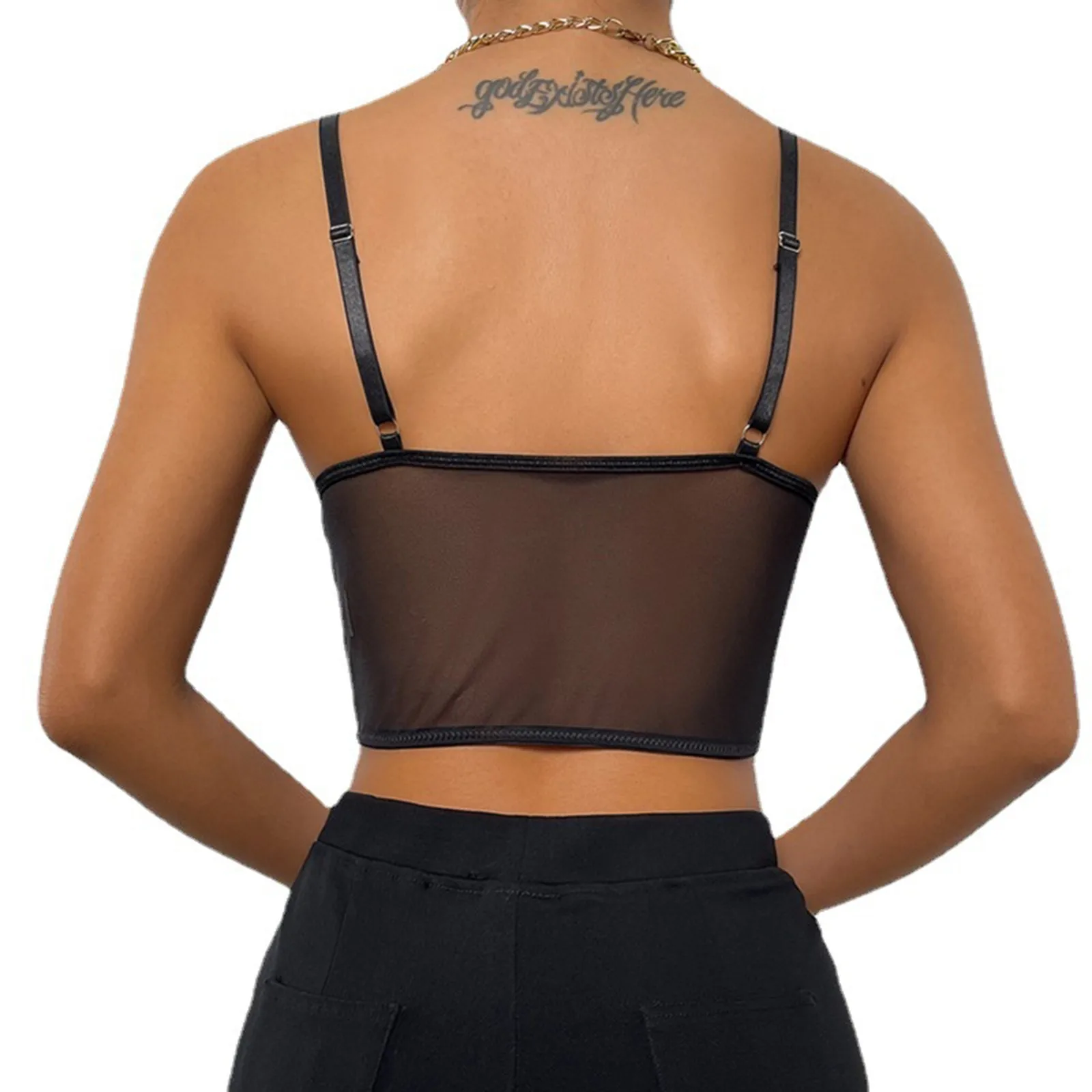 Women Lace Sexy Y2k Crop Tops Camis Goth Sexy Aesthetic Lingerie Ribbon Chest Lace Camisole Push Up Corset Tank Tops Underwear