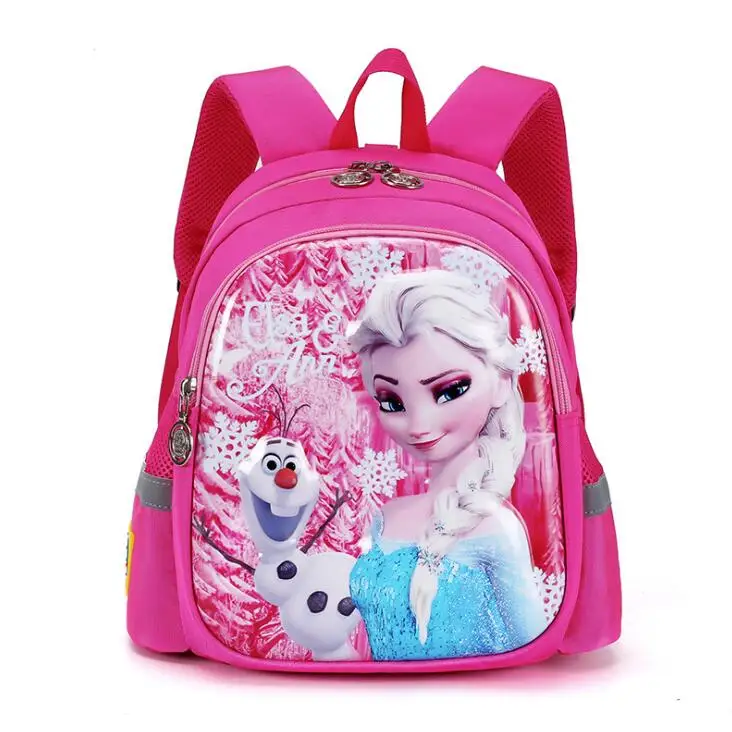 Saco de escola congelado bonito para meninas, Snow Queen Bags, Elsa, olaf, brinquedo infantil, mochila boneca