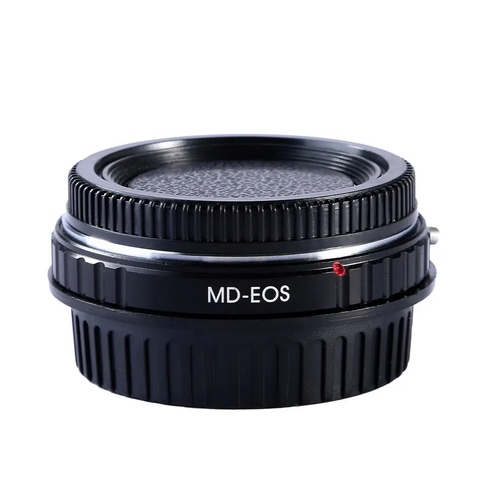 Foleto For MD-EOS Mount Adapter Ring Minolta MD MC with glass Lens to for CANON EOS 60D 650D 7D 600D T4 T3 camera LENS CAP