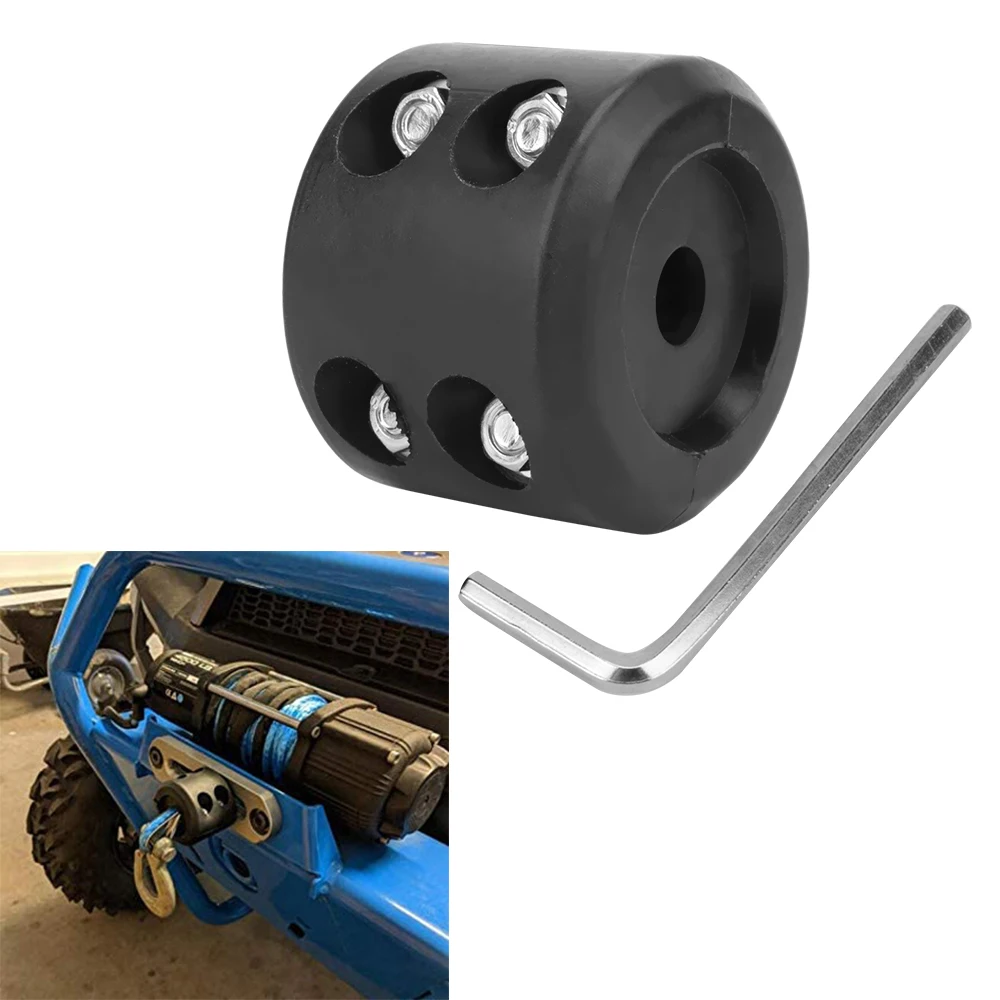 Universal Rubber Winch for Can-am X3 for Polaris RZR for Honda Cable Hook Stopper Line Saver For ATV UTV Winches Durable