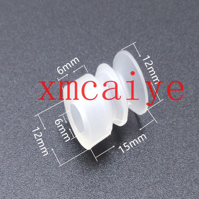 100 PCS Rubber Sucker Size：6X12X15mm For Offset Printing Machine Parts