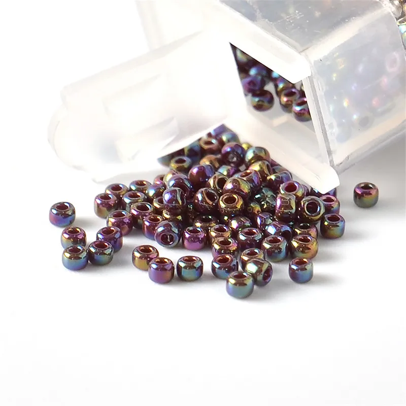 2,2mm Japan TOHO Runde Perlen 11/0 Opaque Regenbogen Farbe 10g Glas Seed Bead Für Handarbeiten Handarbeit DIY Armband schmuck Machen – Detail 3