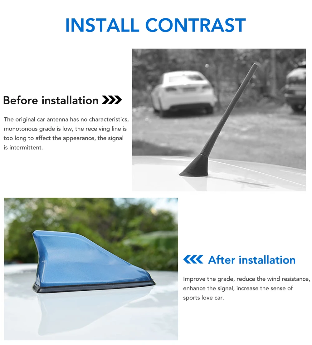 Car Antenna Roof Shark Fin Antenna for Volkswagen VW Polo Golf 3 Beetle MK2 MK3 MK4 MK5 MK6 Bora CC Passat B6 B5 B7