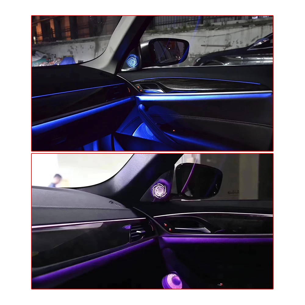 Car Luminous Speaker for Bmw G30 5 Series Led Glow Lamp Tweeter Bocinas Ambient Light a Set Night Vision High Quality Horn Lid