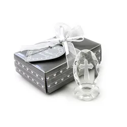 Crystal Cross Standing Wedding Favors, Baby Baptism Gifts, Baby Shower Favors, First Communion Gifts, 20 PCs/Lot